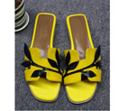 2016 hermes new arrivals women Slippers in Calfskin leather