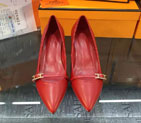 2016 hermes women shoes in calfskin leather 5CM