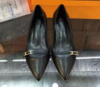 2016 hermes women shoes in calfskin leather 5CM