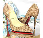 2016 latest Christian Louboutin high-heeled shoes with rivet CLWS0145
