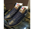 2016 louis vuitton Calfskin leather Men classic Lace-up sneaker SML0409