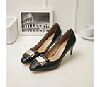 2016 new arrivals Ferragamo shoes in Calfskin leather Heel Height 7cm LFWS0120