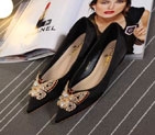 2016 new arrivals chanle Flats shoes in Silk CHW1003