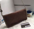 2016 stella mccartney Suede Leather shoulder Bag A3407 Claret A3407