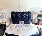 2017 Boy Chanel Flap Shoulder Bag Sheepskin Leather A67085 Royalblue A67085