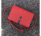 2017 CELINE CLUTCH ON STRAP IN GRAINED AND SHINY CALFSKIN