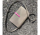 2017 CELINE CLUTCH ON STRAP IN GRAINED AND SHINY CALFSKIN