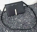 2017 CELINE CLUTCH ON STRAP IN GRAINED AND SHINY CALFSKIN 109013