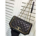 2017 Chanel A21950 Classic Flap Bag Black Original Leather A21950