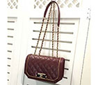 2017 Chanel A21950 Classic Flap Bag Claret Original Leather A21950
