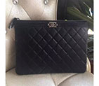 2017 Chanel Banquet Clutch Original Caviar Leather A80562 Black A80562