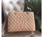 2017 Chanel Classic Coco Bag Shoulder Apricot GST Original Sheepskin Leather A50995 Gold A50995