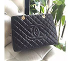 2017 Chanel Classic Coco Bag Shoulder Black GST Original Sheepskin Leather A50995 Gold A50995