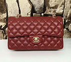 2017 Chanel Classic Flap Bag Original Lambskin Leather 1112 Gold hardware