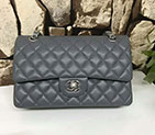 2017 Chanel Classic Flap Bag Original Lambskin Leather 1112 Silver hardware