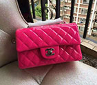 2017 Chanel Classic Flap Bags Original Patent leather 1116 in Rose with Silver