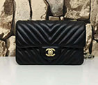2017 Chanel Classic Mini Flap Bags Original leather A1116 in Black A1116