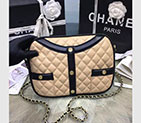 2017 Chanel Flap Bag Original Lambskin Leather A91386 Apricot