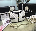 2017 Chanel Flap Bag Original Lambskin Leather A91386 White