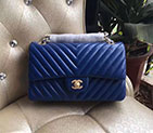 2017 Chanel Latest 2.55 Series Flap Bag Blue Original Sheepskin Leather 1112 Gold hardware 1112