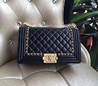 2017 Chanel Le Boy Flap Shoulder Bag Original Sheepskin Leather A67086