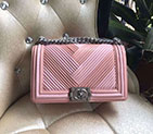 2017 Chanel LeBoy Flap Shoulder Bag Original Calfskin leather A67086