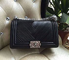 2017 Chanel LeBoy Flap Shoulder Bag Original Calfskin leather A67086