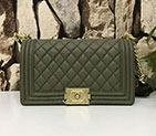 2017 Chanel LeBoy Flap Shoulder Bag Original Caviar leather A67086