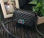 2017 Chanel LeBoy Flap Shoulder Bag Original Goat leather A67085 Black A67085