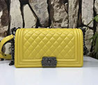 2017 Chanel LeBoy Flap Shoulder Bag Original Sheepskin leather A67086