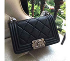 2017 Chanel LeBoy Flap Shoulder Bag Original leather A67085 Black A67085