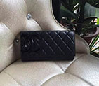 2017 Chanel Matelasse Bi-Fold Wallet Original Leather A50077 Black