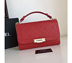 2017 Chanel Shoulder Tote Bag Original Deer Leather A93702 Red A93702