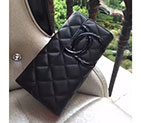 2017 Chanel Tri-Fold Wallet Original Leather A46473 Black A46473