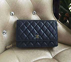 2017 Chanel WOC A33815 Royalblue Original Caviar Leather Flap Shoulder Bags Gold A33815