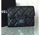 2017 Chanel coin purse Original Caviar Leather A31504 Black