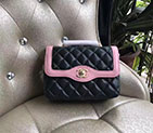 2017 Chanel mini Classic Flap Bag Black Original Sheekskin leather A35200 Gold Hardware A35200