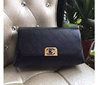 2017 Chanel shoulder Bag Original Leather A93579 Black A93579
