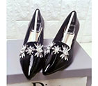 2017 Dior women shoes in Patent leather DSW0243