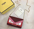 2017 Fendi WALLET ON CHAIN in leather 8M03469 8M03469