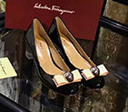 2017 Ferragamo women Sandals in Patent leather Heel Height 4.5cm LFWS0196
