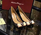 2017 Ferragamo women Sandals in Patent leather Heel Height 8.5cm LFWS0198