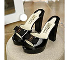 2017 Ferragamo women high-heeled shoes in Patent leather LFWS0188