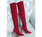2017 Jimmy Choo women Boot in velvet 8.5cm heel JCS00115