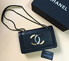 2017 Le Boy Chanel Flap Shoulder Bag Original Sheepskin Leather A93484 Black A93484