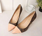2017 Louis vitton women shoes in Canvas Heel 8cm SW0649