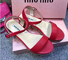 2017 Miu Miu women Sandals in Calfskin leather BMS0233