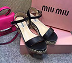 2017 Miu Miu women Sandals in Calfskin leather BMS0234