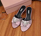 2017 Miu Miu women Slippers in Silk BMS0220