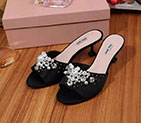 2017 Miu Miu women Slippers in Silk BMS0221